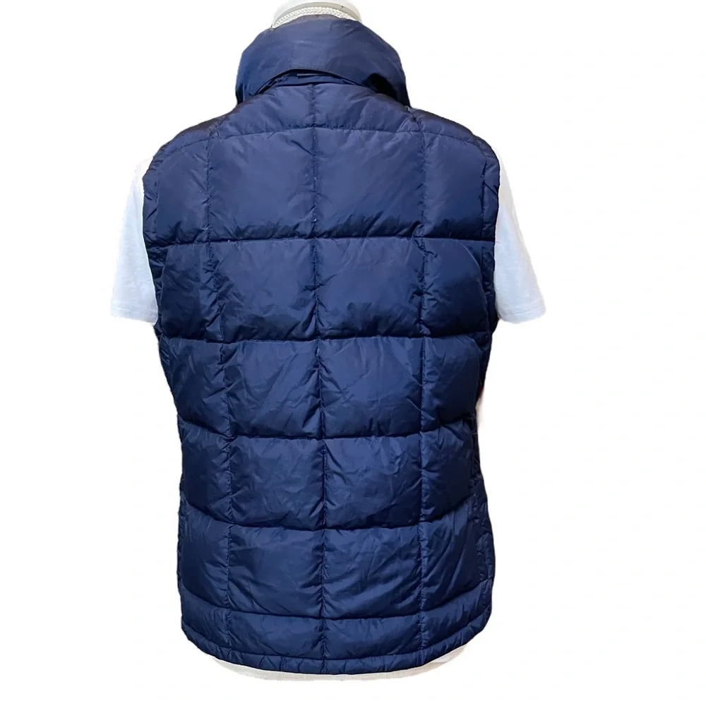 Abercrombie & Fitch Navy‎ Blue Puffer Down Winter Vest Size: M